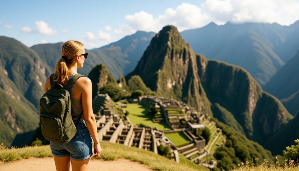 Lea sieht auf Ihrer Weltreise Machu Picchu